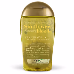OGX Hydrate & Color Reviving + Sunflower Shimmering Blonde Penetrating Oil with UVA/UVB Sun-Filters 3.3 Ounce