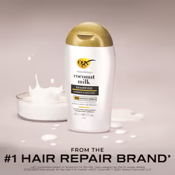 OGX Nourishing + Coconut Milk Moisturizing Shampoo  Hydrating & Restoring Shampoo Moisturizes for Soft Hair After the First Use  Paraben-Free  Travel