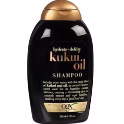 OGX Hydrate + Defrizz Kukui Oil Shampoo, 385ml, 385 ml, Shampoo, Women, Anti-frizz, Hydration, Shine, Smoothing, Bottle, Wate ...