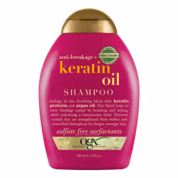 OGX Keratin Oil Shampoo, 385 ml, 385 ml, Shampoo, Non-professional, Women, Damaged hair, Split hair, All colours