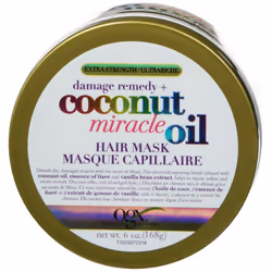OGX Coconut Miracle Oil Hair Mask for Damaged Hair  Extra Strength  168 g