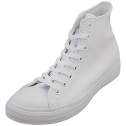 Converse Chuck Taylor All Star Hi Unisex Casual Trainers in White - 7.5