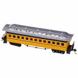 Bachmann Industries 1860 - 1880 Passenger Cars - Coach - Painted Unlettered Yellow (HO Scale)