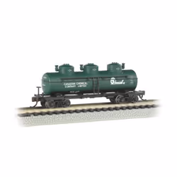 Bachmann Industries 3 Dome Tank Chemcell Car N Scale
