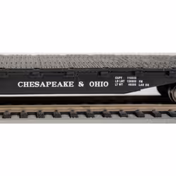 Bachmann Trains - 52' Flat Car - CHESAPEAK & OHIO - HO Scale