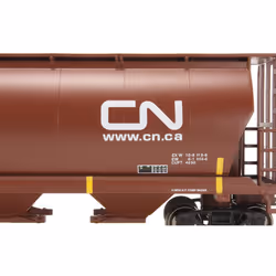 Bachmann Trains - Canadian 4 Bay Cylindrical Grain Hopper - Canadian N