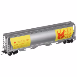 Bachmann Trains Canadian 4 Bay Cylindrical Grain Hopper Government of Canada Yellow HO Scale