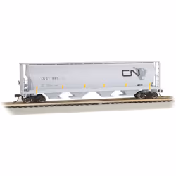 Canadian 4 Bay Cylindrical Grain Hopper - Cn North American Logo - HO