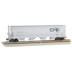 Canadian 4 Bay Cylindrical Grain Hopper - Cn North American Logo - HO