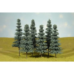 Bachmann Industries Scene Scapes Trees 5"- 6" Blue Spruce Trees Train (6 Per Box)