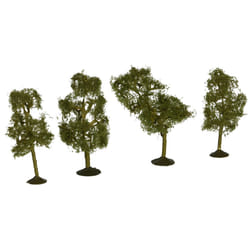 Bachmann Trains  SCENE SCAPES  2 2 SYCAMORE TREES 4 per box  N Scale Protypical Green