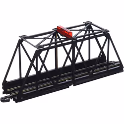 Bachmann Trains E-Z TRACK TRUSS BRIDGE with BLINKING LIGHT- HO Scale   Black Medium