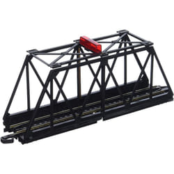 Bachmann Trains E-Z TRACK TRUSS BRIDGE with BLINKING LIGHT- HO Scale   Black Medium