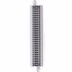 Bachmann Trains - Snap-Fit E-Z Track 9  Straight Track (4/card) - Nickel Silver Rail With Gray Roadbed - HO Scale  8