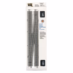 Bachmann Trains SnapFit EZ TRACK 6 REMOTE CROSSOVER TURNOUT RIGHT 1box NICKEL SILVER Rail With Gray Roadbed HO Sca