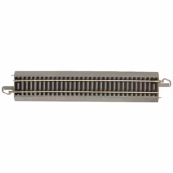 Bachmann Trains - Snap-Fit E-Z TRACK 9 STRAIGHT TRACK - BULK (50 pcs) - NICKEL SILVER Rail With Gray Roadbed - HO Scale