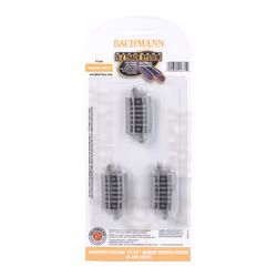Bachmann Industries E-Z Track Quarter Section 11.25"" Radius Curved Track (6/card) N Scale