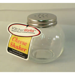 Kitchen Works Glass Sphere Cheese Shaker with Stainless Steel Top