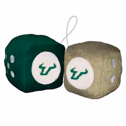 Fremont Die NCAA South Florida Bulls BasicFuzzy Dice, Team Colors, One Size