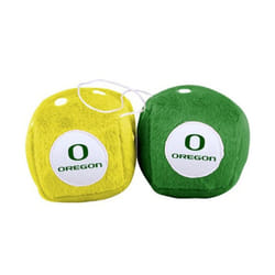 Fremont Die NCAA Oregon Ducks 3 Fuzzy Dice 3 Team Colors