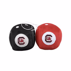 NCAA South Carolina Fighting Gamecocks Football Team Fuzzy Dice Red