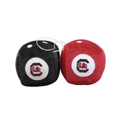 NCAA South Carolina Fighting Gamecocks Football Team Fuzzy Dice  Red
