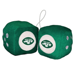 Fremont Die NFL New York Jets 3 Fuzzy Dice 3 Team Colors