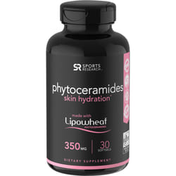 Sports Research, Phytoceramides Skin Hydration, 350 mg, 30 Softgels