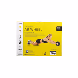 Sports Research Ab Wheel 3 Abdominal Exercise Wheel for Core Strength Training Includes Knee Pad