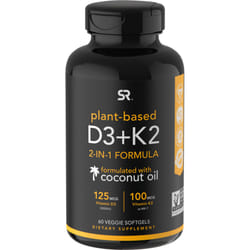 Sports Research, Vitamin K2 + D3, 60 Veggie Softgels