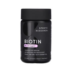 Sports Research, Biotin, Max Strength, 10,000 mcg, 30 Veggie Softgels