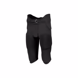 Russell F25PFW.BLK.XS Youth Integrated 7 Piece Pad Pant, Black - Extra Small