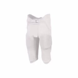 Russell F25PFW.WHI.M Youth Integrated 7 Piece Pad Pant, White - Medium
