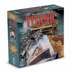 University Games Murder Mystery Party Murder on the Titanic, 1000 pc(s), Other, 15 yr(s)