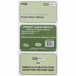 Pioneer RST6 4x6 Photo Album Refill Pages