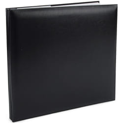 Pioneer Leatherette Post Bound Album 12"X12"-Black