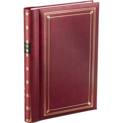 Spiral Bound Photo Album 300 Bi-Directional Memo Pockets Hold 4x6 Photos  Burgundy