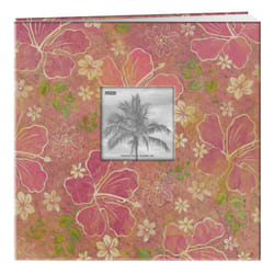 Pioneer 12x12 Tropical Frame Cover Scrapbook  Hibiscus