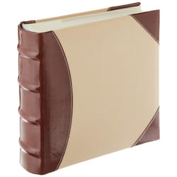 Pioneer Photo Albums Brown & Beige Pioneer 2-Up High CapacityPhoto Album 8""X8""  300 Pockets 4x6