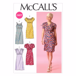 McCall's Patterns M7116 Misses' Dresses, Size F5 (16-18-20-22-24)