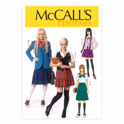 McCall's Patterns M7141 Jacket/Vest/Blouse/Pleated Skirt Size E5 (14-