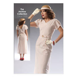 McCall's Patterns M7153 Misses' Dress and Belt Sewing Pattern by The Archive Collection 1933 E5 (14-16-18-20-22)
