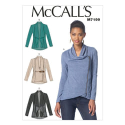 McCalls Patterns M7199 Misses Jackets Sewing Template  A5 68101214