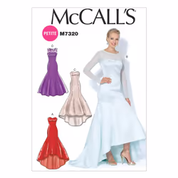 McCall's Patterns M7320 Misses'/Miss Petite Mermaid-Hem and High-Low D