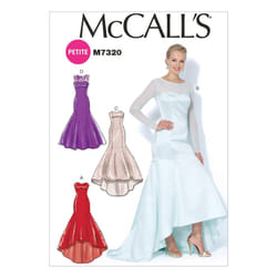 McCall's Patterns M7320 Misses'/Miss Petite Mermaid-Hem and High-Low D