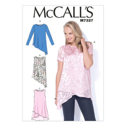 McCall's Patterns M7327 Misses' Shaped Hemline Tops  E5 (14-16-18-20-2