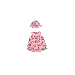 McCall's Patterns M7342 Infants' BackBow Dresses  Panties  Leggings and Bucket Hat