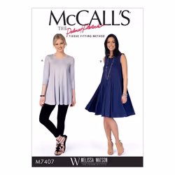McCall Patterns Misses' Top and Dress