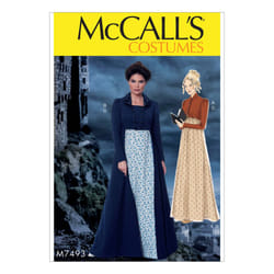 McCall's Patterns M7493 A5 Cropped Jacket  Floor-Length Coat and A-Lin