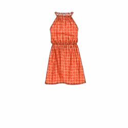 McCall's Patterns Children's/Girls' Gathered Neckline Sleeveless Dress